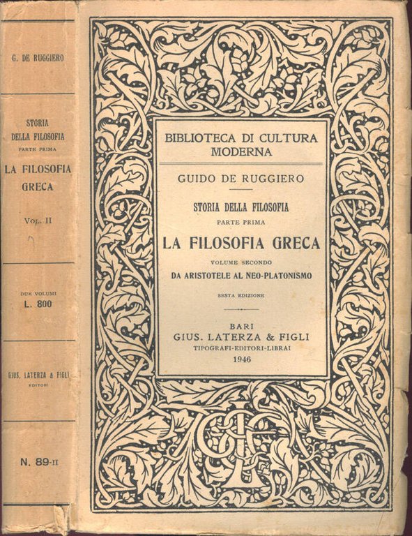 Storia della filosofia - Parte Prima: La filosofia greca