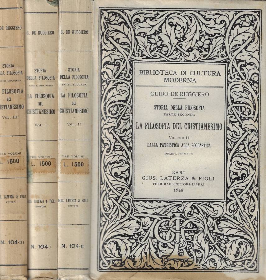 Storia della filosofia- parte seconda: La filosofia del cristianesimo vol. …