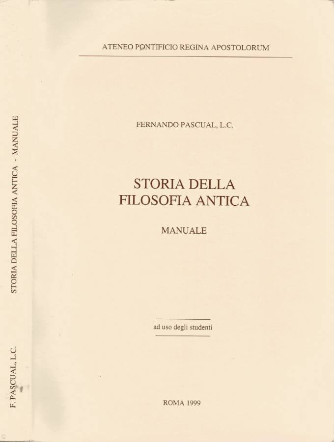 Storia della Filosofia Antica
