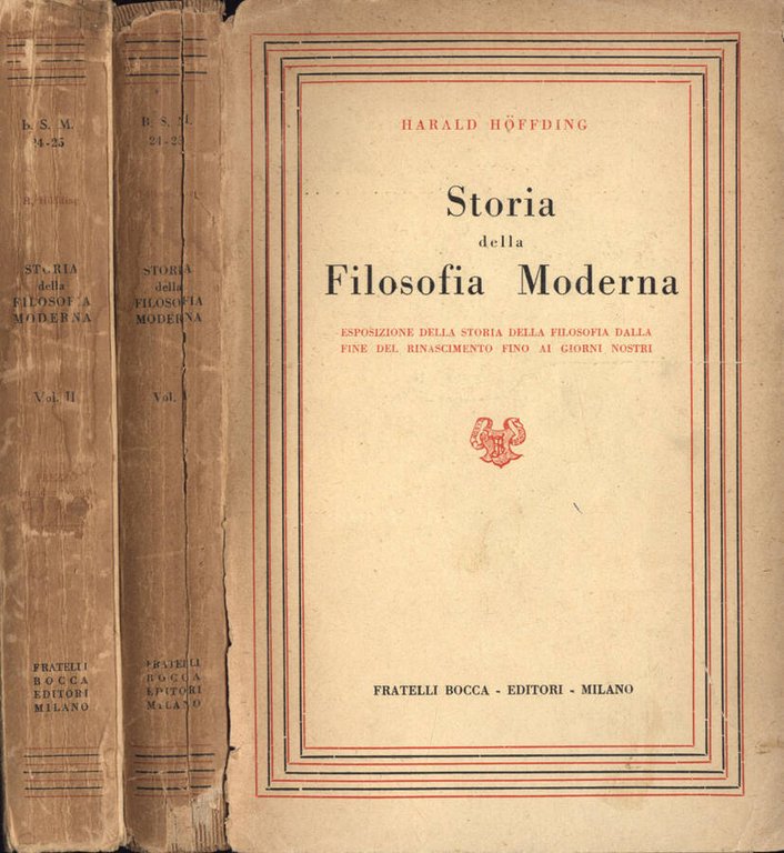 Storia della filosofia moderna - Vol. I - II