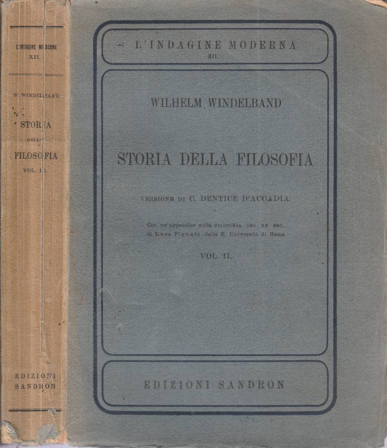 Storia della filosofia vol II