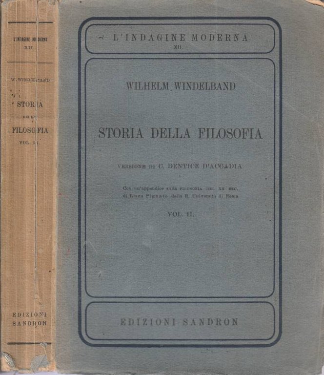 Storia della filosofia vol II