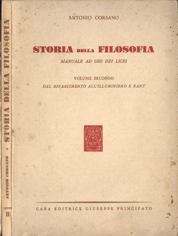 Storia della filosofia Vol. II