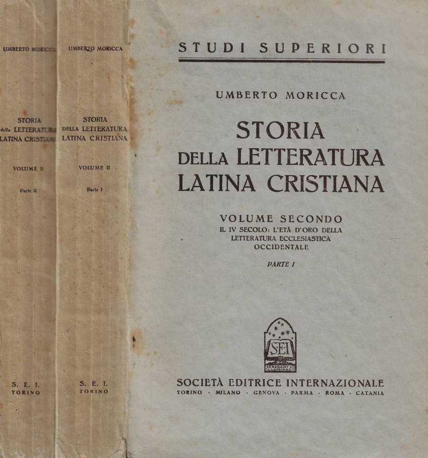 Storia della letteratura latina cristiana Vol. II- parte I-II
