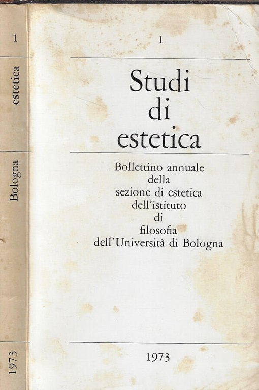 Studi di estetica N. 1 1973
