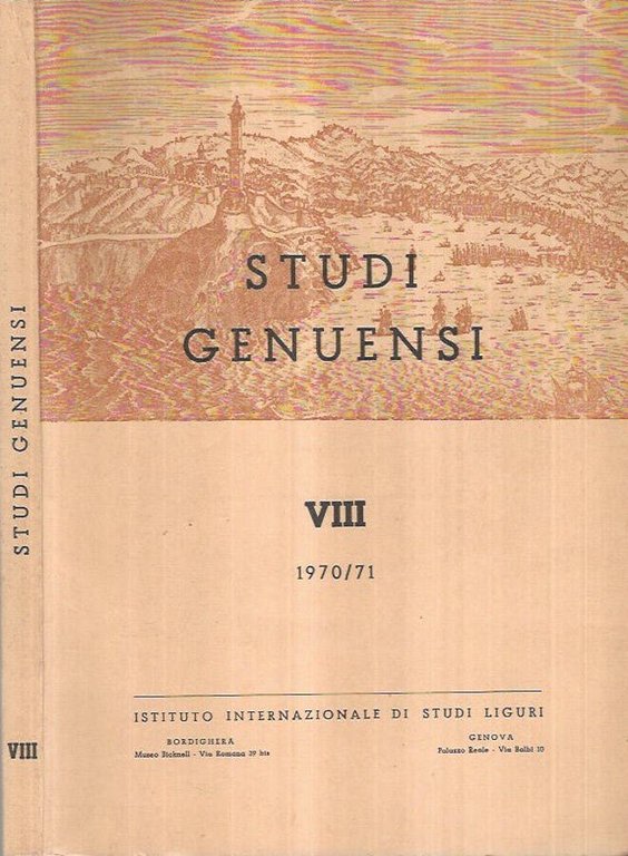 Studi Genuensi - VIII 1970/71