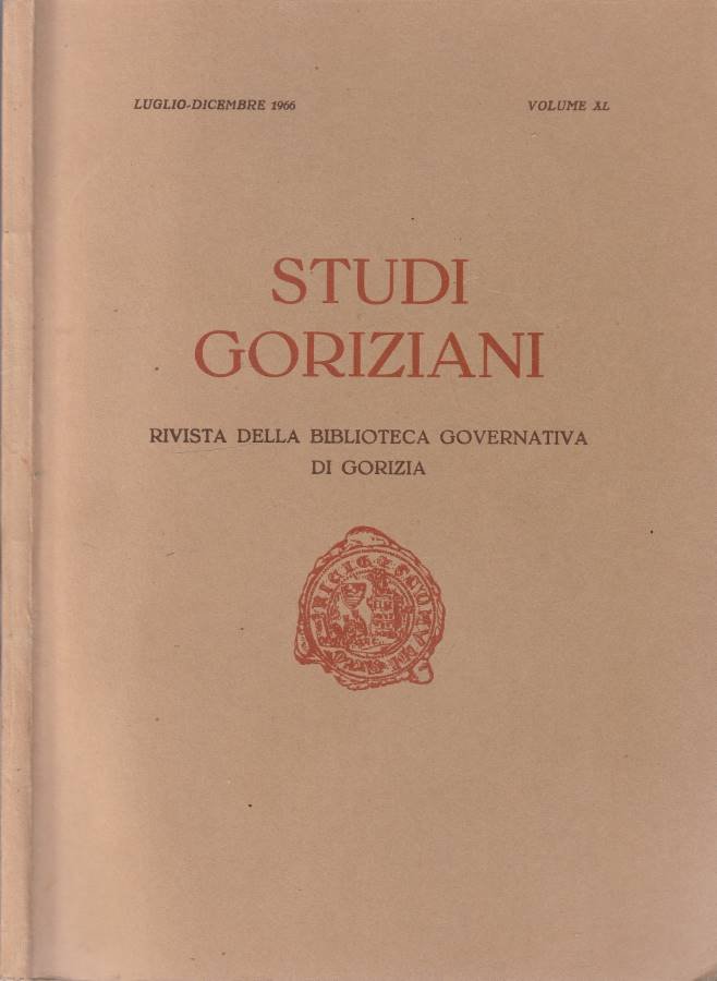 Studi goriziani vol XL, lug-dic 1966 | Immagine principale