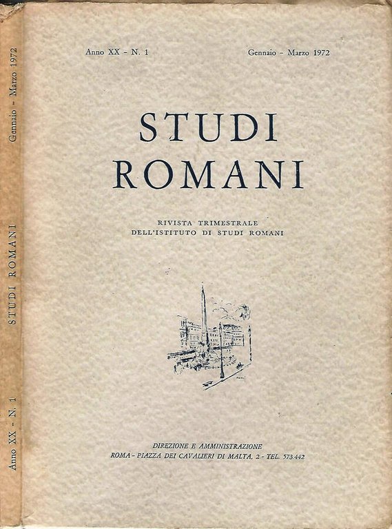 STUDI ROMANI - ANNO XX - N.1