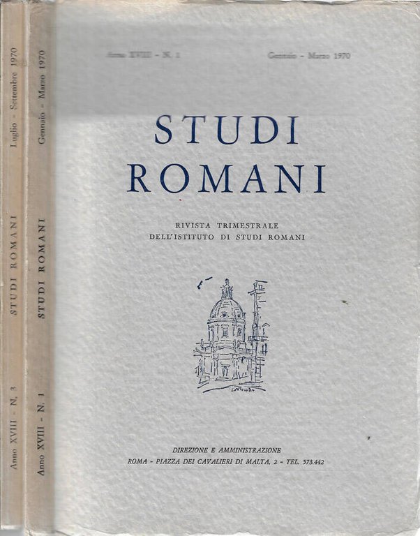 Studi romani anno 1970 N. 1, 3 | Immagine Gallery 2