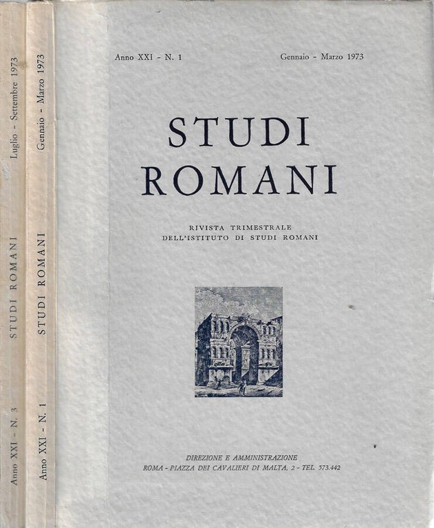 Studi romani anno 1973 N. 1, 3