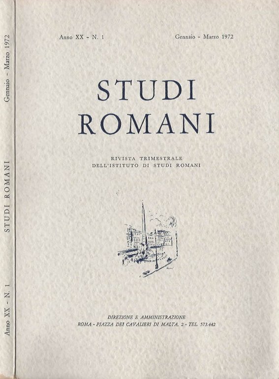 Studi Romani Anno XX - N. 1
