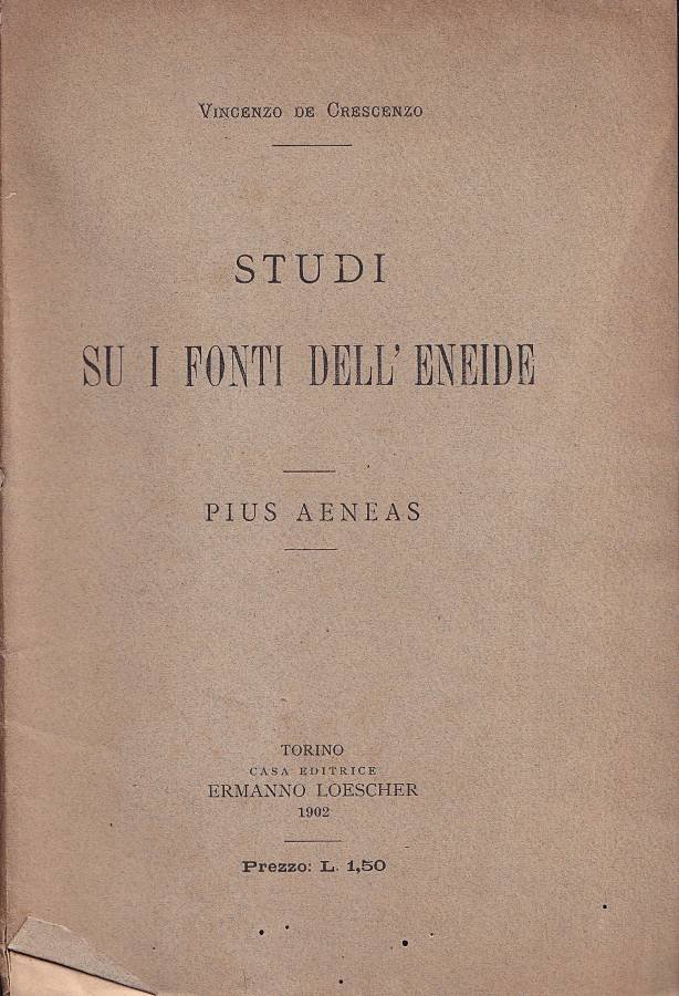 Studi su i fonti dell'Eneide | Immagine principale