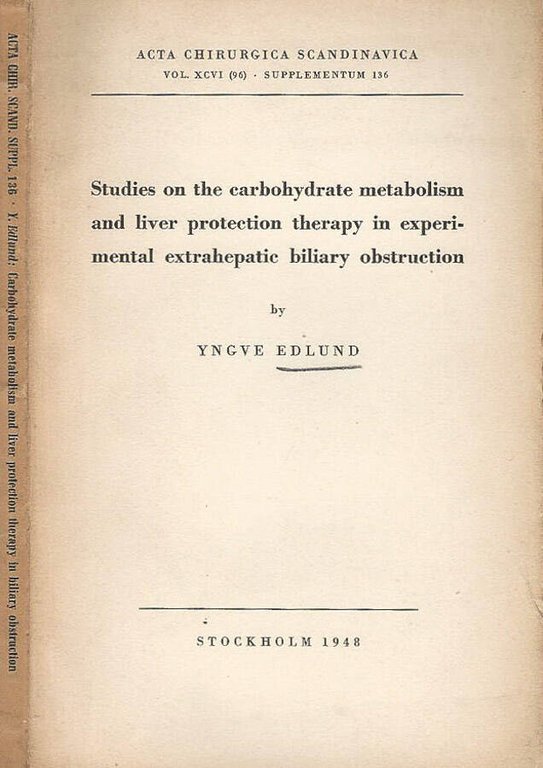 Studies on the carbohydrate metabolism and liver protection therapy in …