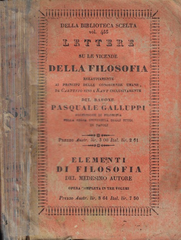 Su le vicende della filosofia relativamente ai principj delle conoscenze …