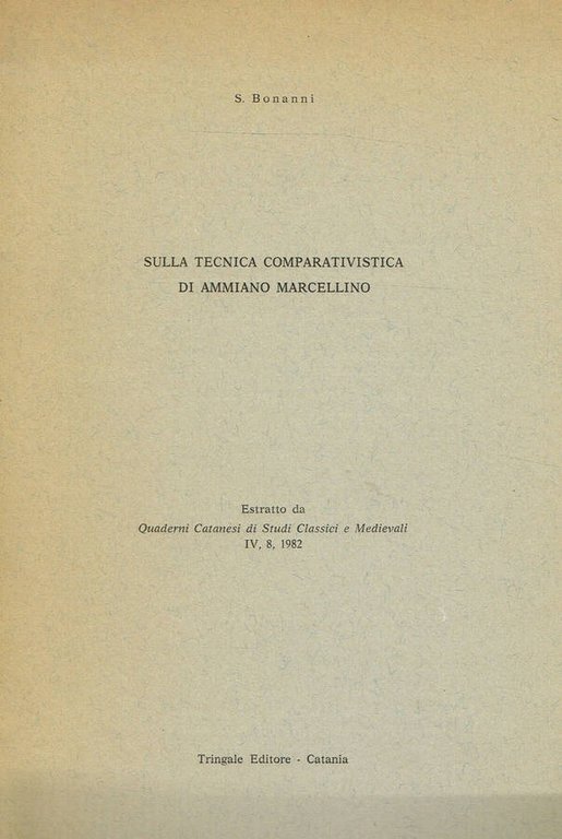 SULLA TECNICA COMPARATIVA DI AMMIANO MARCELLINO