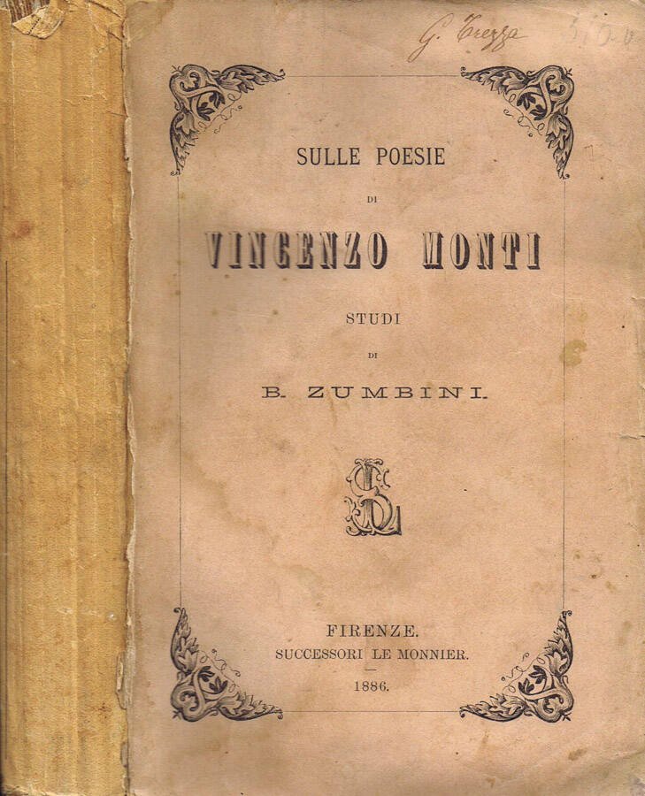 Sulle Poesie di Vincenzo Monti