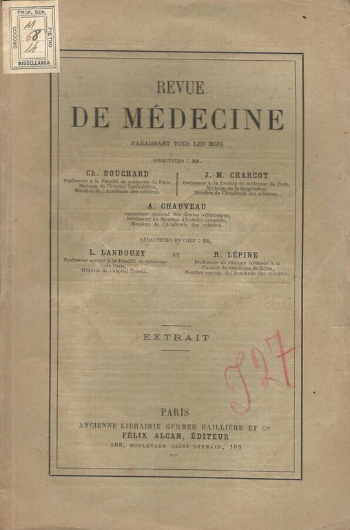 Sur une auto-intoxication d'origine rénale avec élévation de la température …
