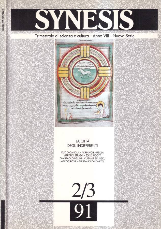 Synesis, Anno VIII, numero 2/3, 1991 | Immagine principale