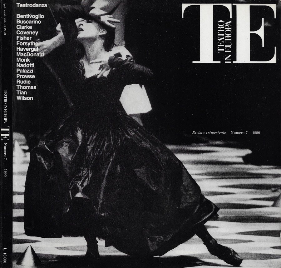 Teatro in Europa. Rivista trimestrale - Anno 1990 - N. …