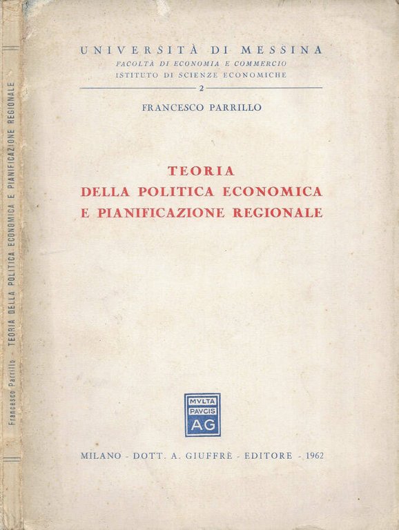 Teoria della politica economica e pianificazione regionale