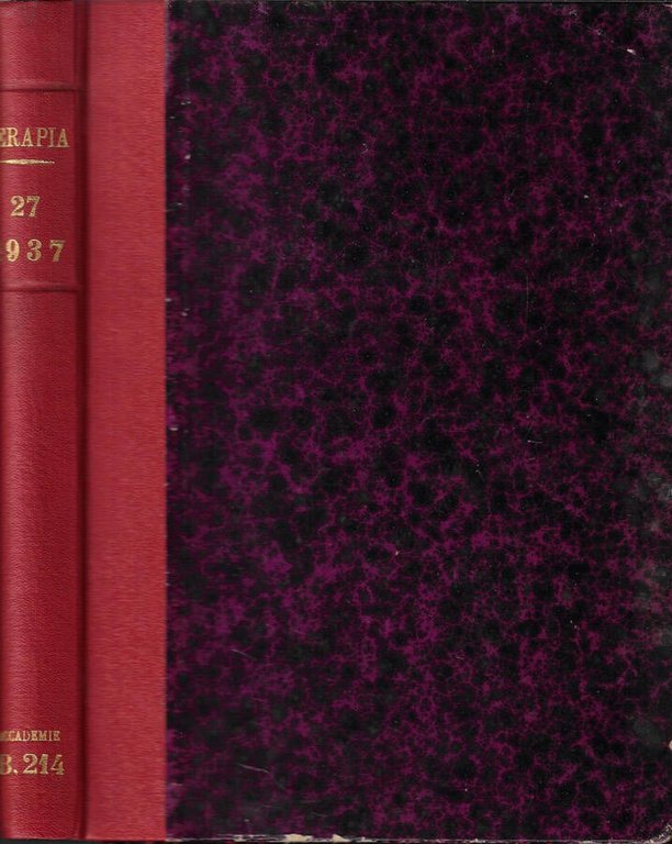 Terapia bollettino dell'Istituto sieroterapico milanese anno XXVII (1937) N. 211-222 | Immagine Gallery 2