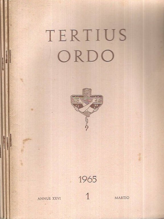 Tertius Ordo Annus XXVI Fasc. I-II-III-IV 1965 | Immagine Gallery 2