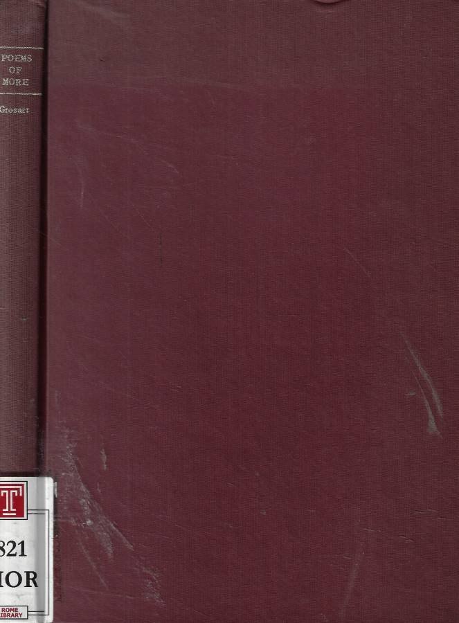 The complete poems of Dr. Henry More (1614-1687) | Immagine principale