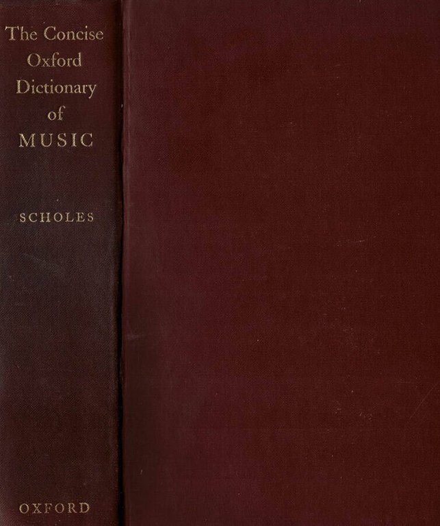 The concise Oxford Dictionary of Music