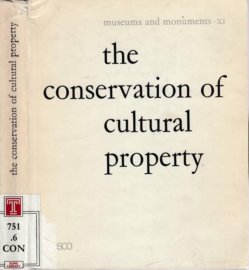 The conservation of cultural property