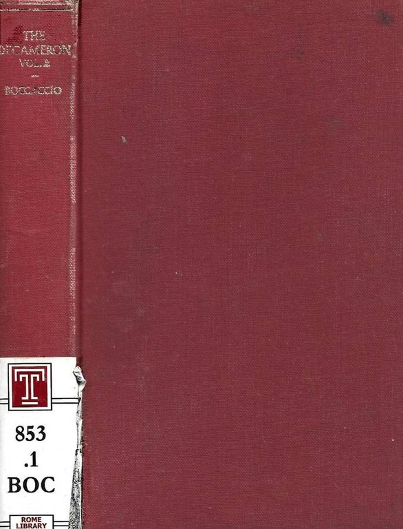 The Decameron. Volume Two
