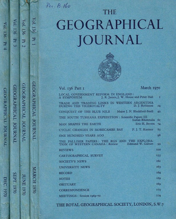 The Geographical Journal. Vol.136, anno 1970