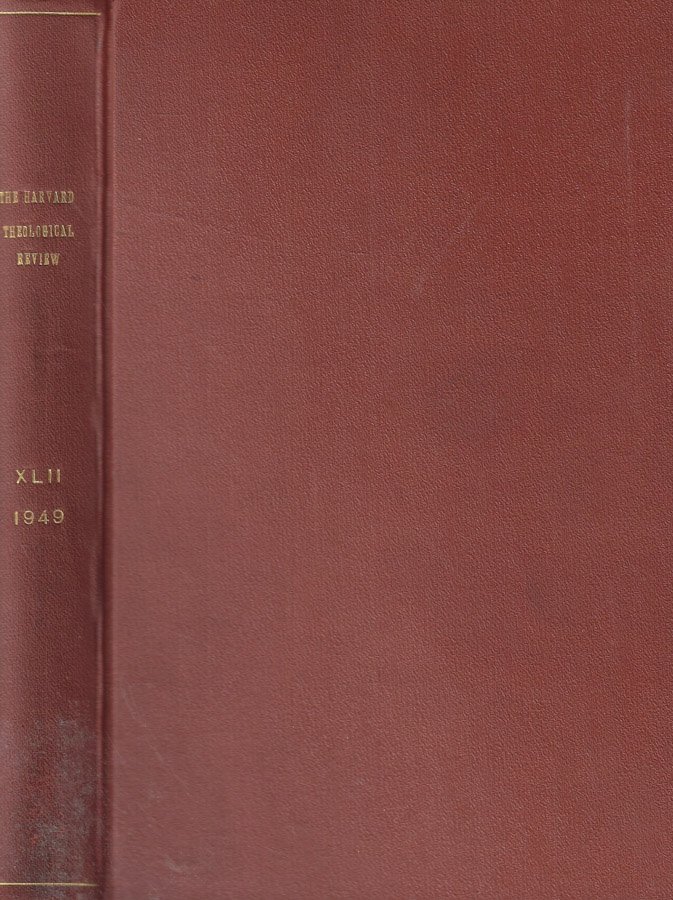 The Harvard Theologocal Review Anno 1949
