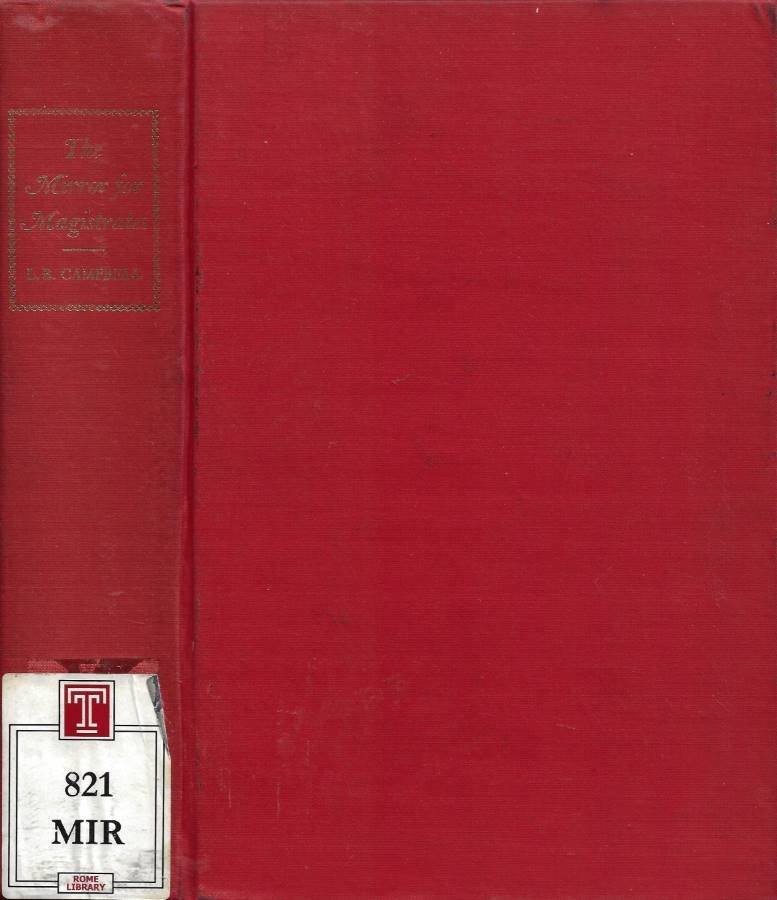 The Mirror for Magistrates (Edited from Original Texts in the …