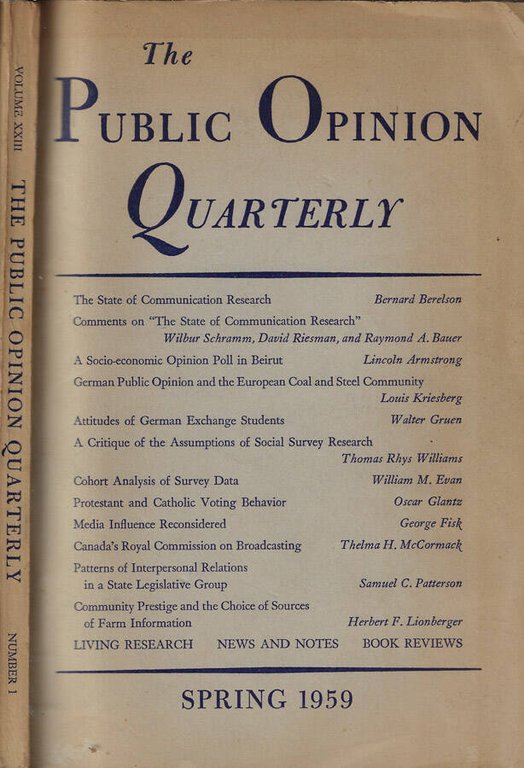 The public opinion quarterly | Immagine Gallery 2