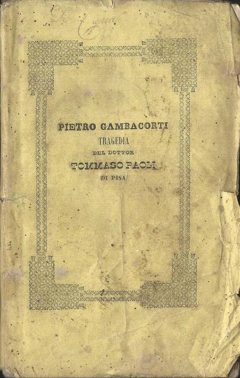 TRAGEDIA DEL DOTTOR TOMMASO PAOLI