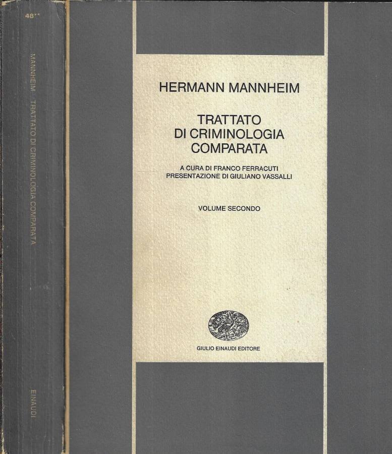 Trattato di criminologia comparata Vol. II | Immagine principale