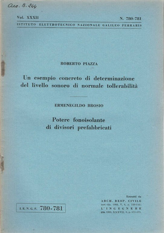 Un esempio concreto di determinazione del livello sonoro di normale …