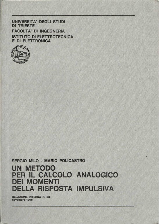 Un metodo per il calcolo analogico dei momenti della risposta …