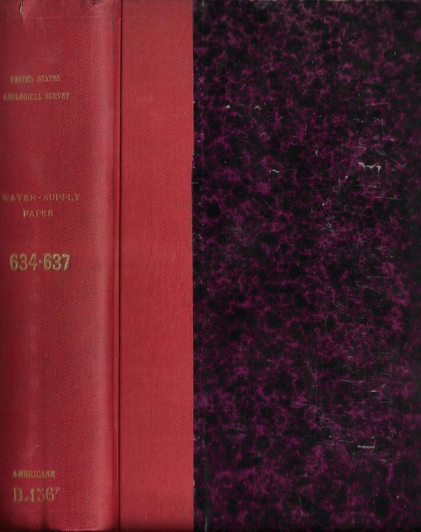 United States Geological Survey Water-Supply Paper 634, 635, 636, 637