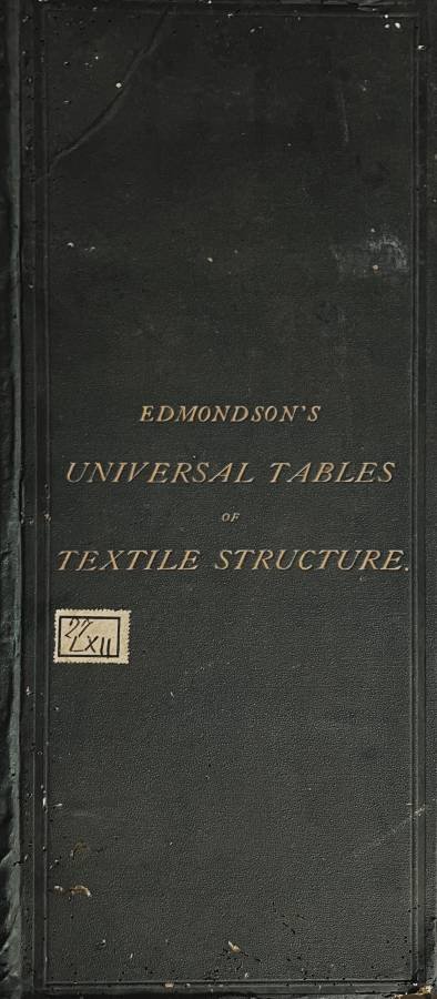 Universal tables of textile structure | Immagine principale