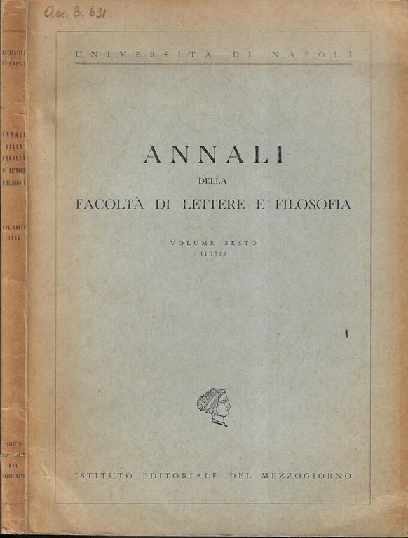 Università di Napoli Annali della facoltà di lettere e filosofia …