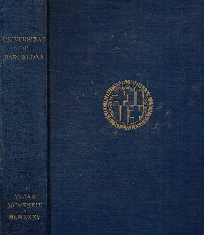Universitat de Barcelona. Anuari 1934-1935