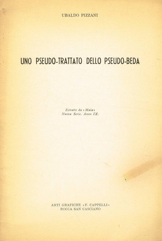 UNO PSEUDO-TRATTATO DELLO PSEUDO-BEDA