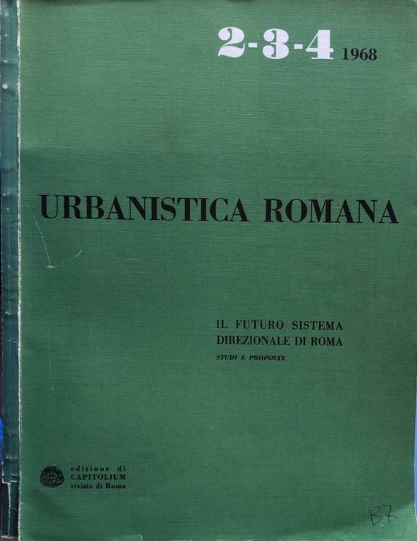 Urbanistica Romana n 2-3-4 1968