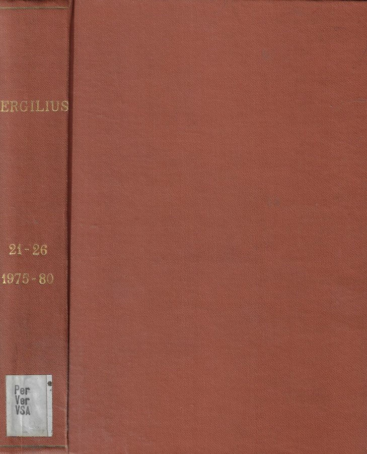 Vergilius Vol. 21-22-23-24-25-26 Anno 1975-1976-1977-1978-1979-1980