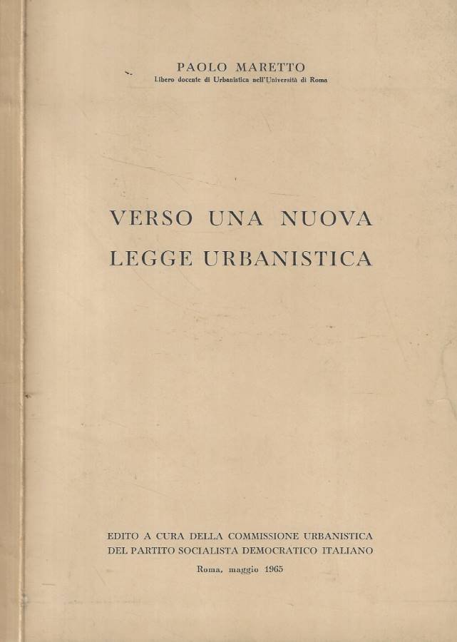 Verso una nuova legge urbanistica