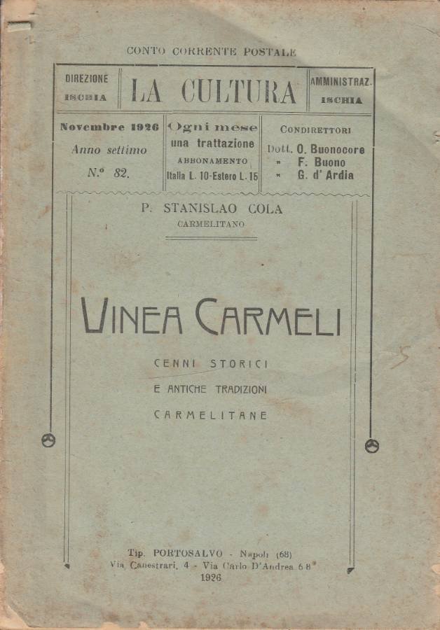Vinea Carmeli | Immagine principale