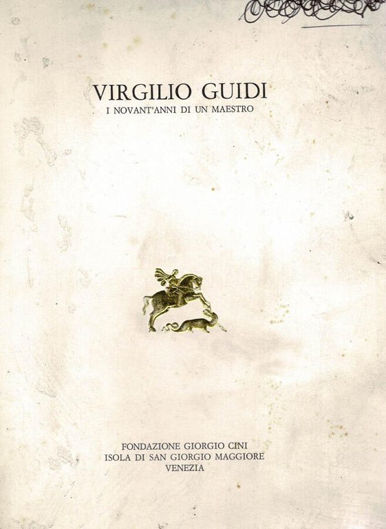 Virgilio Guidi. I novant'anni di un maestro