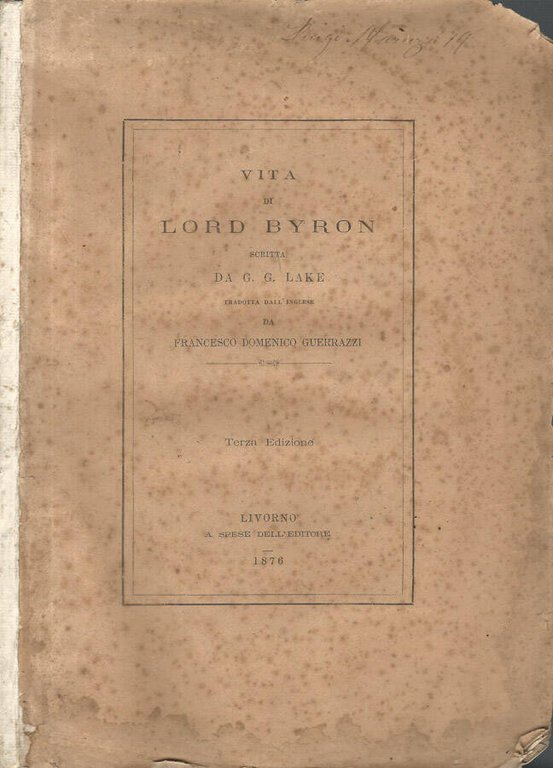 Vita di Lord Byron