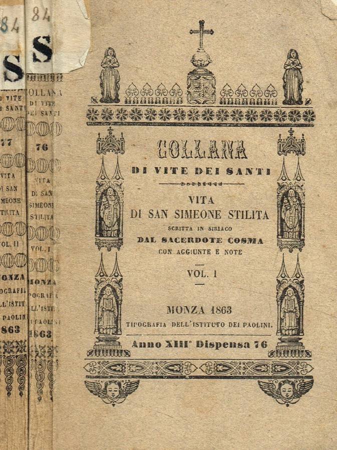 Vita di S.Simeone Stilita 2voll. | Immagine principale